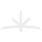 Ekena Millwork Alberta Architectural Grade PVC Gable Bracket, 72"W x 33"H x 4"D x 4"F, 11/12 Pitch GBP072X33X0404ALB00 - alternate 3